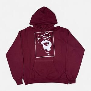 Vintage jesus christ religious box design skate grunge hoodie